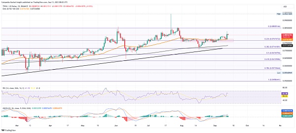 TRX 价格分析：TRX 价格将如何达到 010 美元