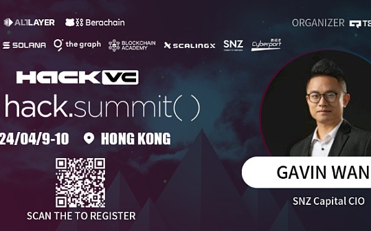 SNZ  的管理合伙人Gavin将出席Techub News承办的Hack Summit 2024区块链开发者大会