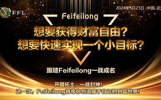 （FFL）线下大型地推路演会议即将重磅启动 跟随Feifeilong一战成名