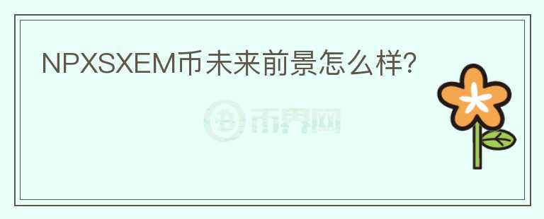 NPXSXEM币未来前景怎么样？
