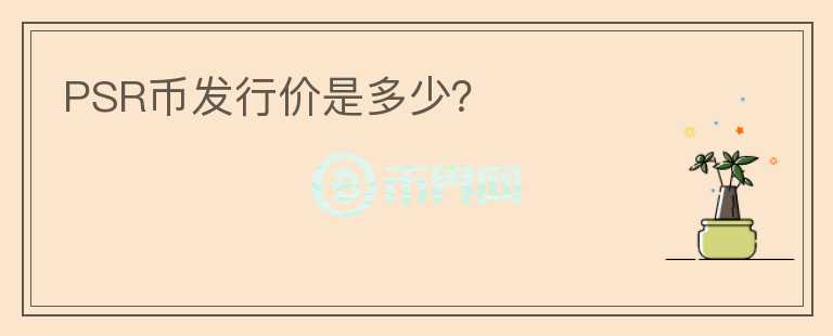 PSR币发行价是多少？