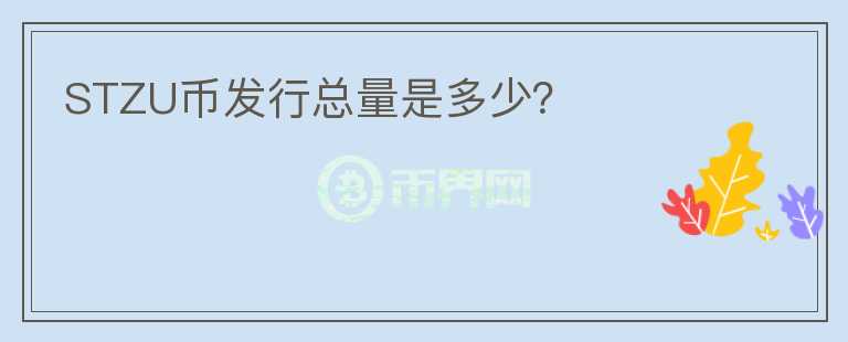 STZU币发行总量是多少?