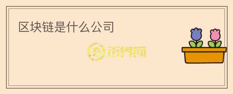 区块链是什么公司