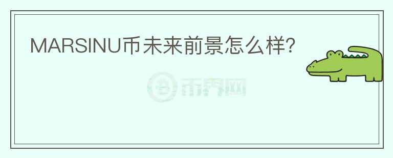 MARSINU币未来前景怎么样？