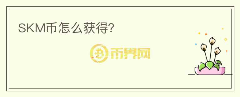 SKM币怎么获得?