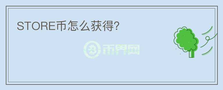 STORE币怎么获得?
