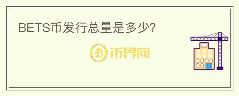 BETS币发行总量是多少?
