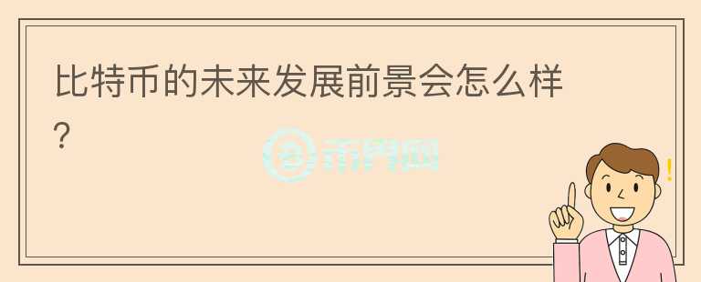比特币的未来发展前景会怎么样？