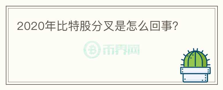 2020年比特股分叉是怎么回事？