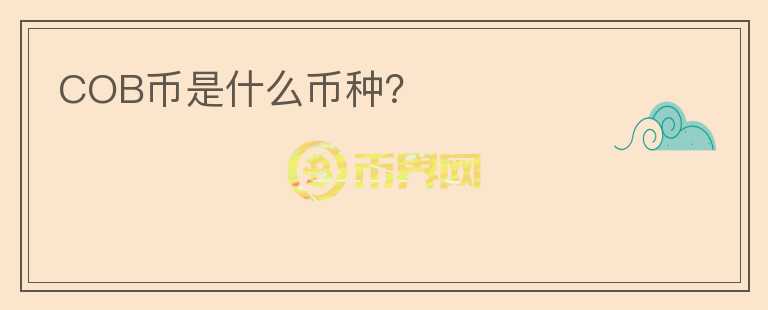 COB币是什么币种？