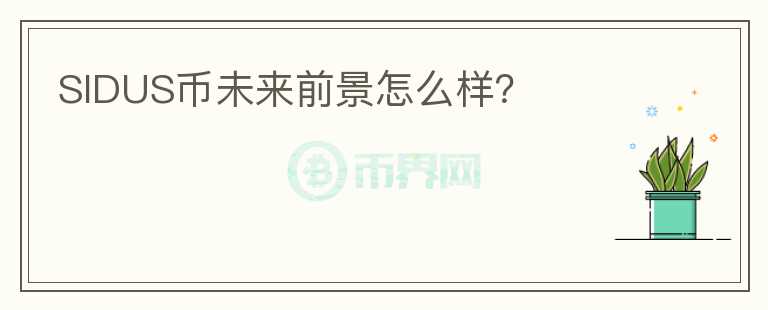 SIDUS币未来前景怎么样？