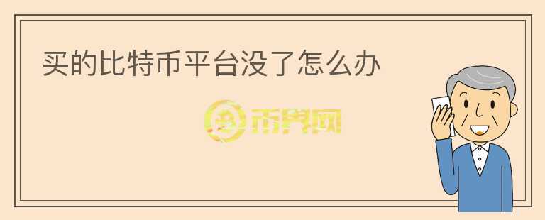 买的比特币平台没了怎么办