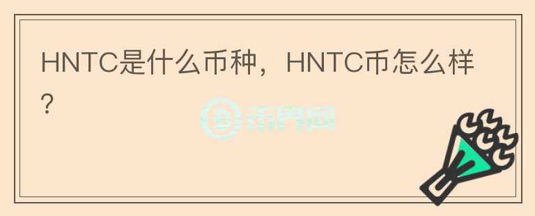 HNTC是什么币种，HNTC币怎么样？