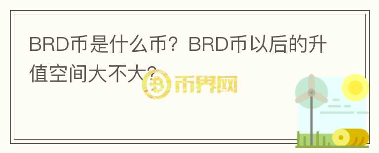 BRD币是什么币？BRD币以后的升值空间大不大？