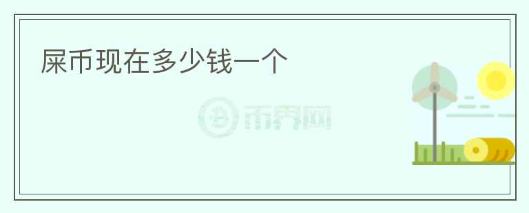 屎币现在多少钱一个