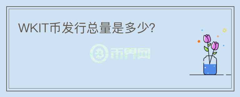 WKIT币发行总量是多少？