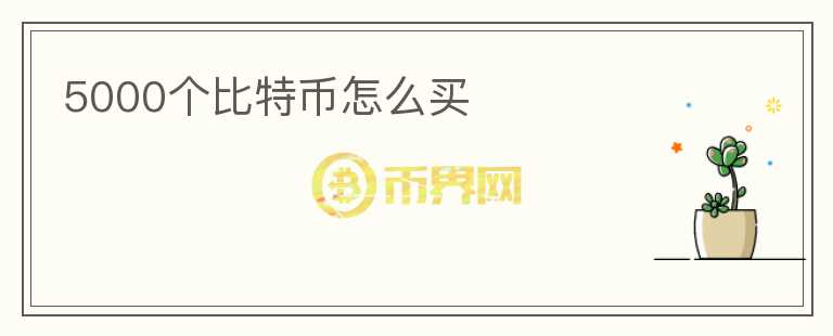 5000个比特币怎么买