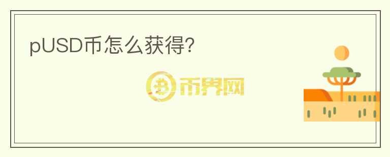 pUSD币怎么获得?