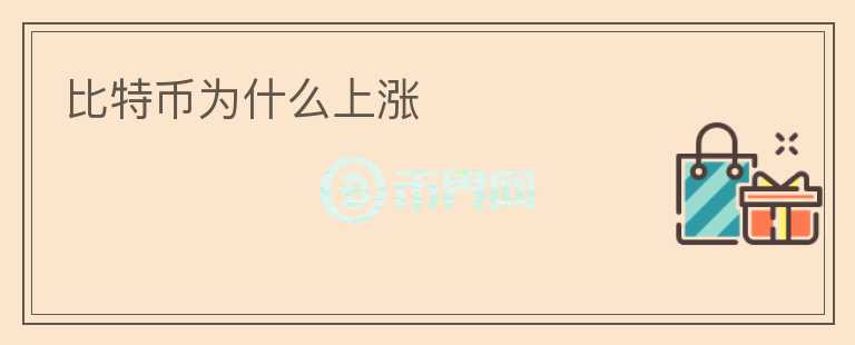比特币为什么上涨