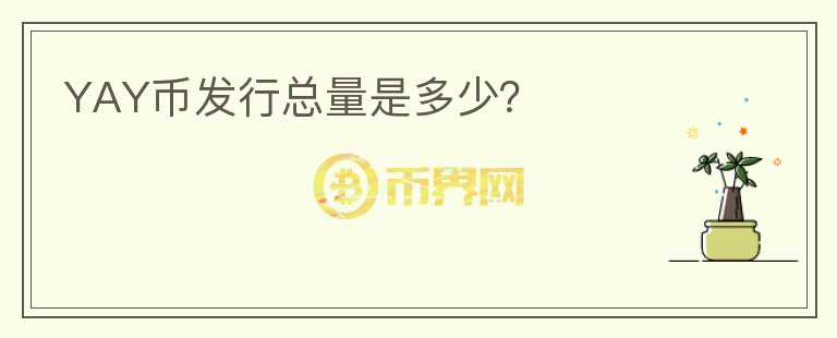 YAY币发行总量是多少？