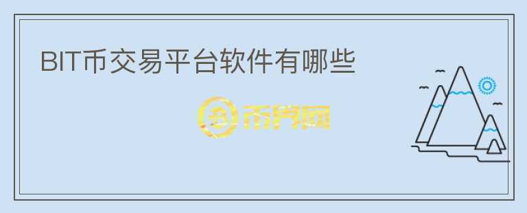 BIT币交易平台软件有哪些