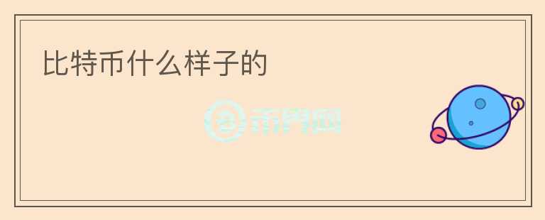 比特币什么样子的