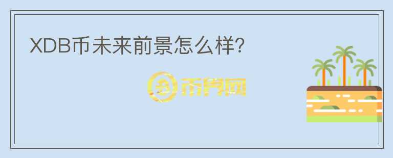 XDB币未来前景怎么样？
