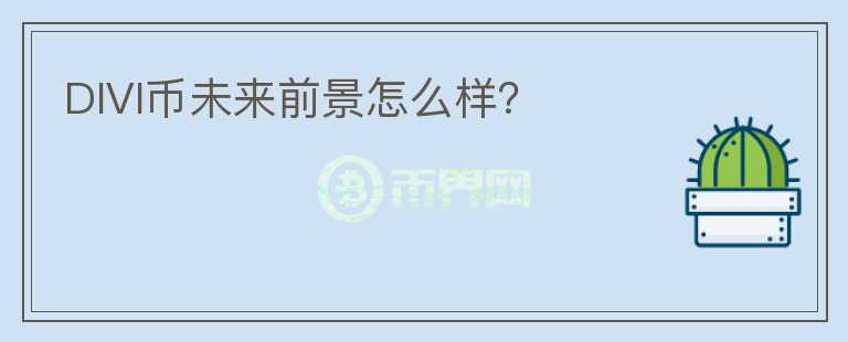 DIVI币未来前景怎么样?