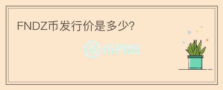 FNDZ币发行价是多少？