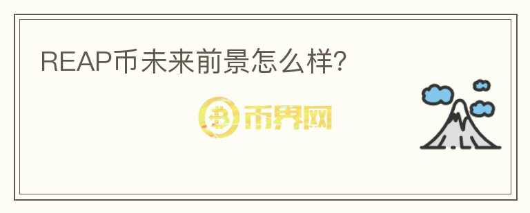 REAP币未来前景怎么样？