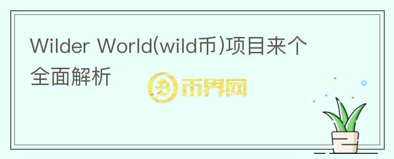 Wilder World(wild币)项目来个全面解析