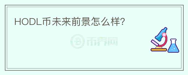 HODL币未来前景怎么样？