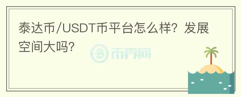 泰达币/USDT币平台怎么样?发展空间大吗?
