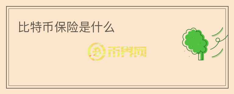 比特币保险是什么