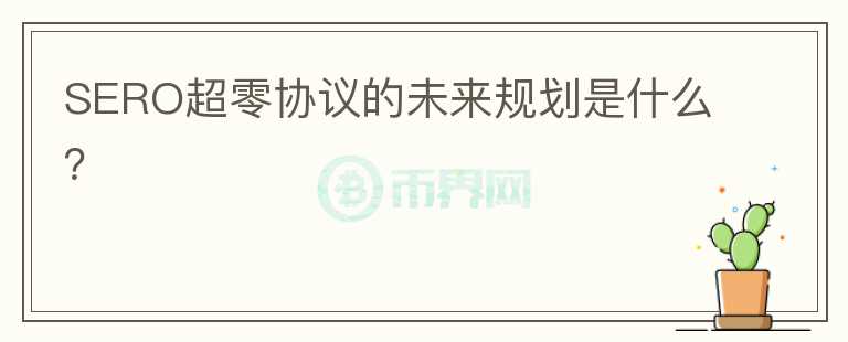 SERO超零协议的未来规划是什么？
