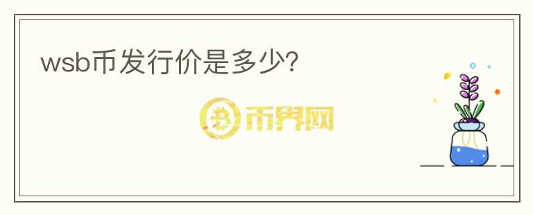 wsb币发行价是多少？