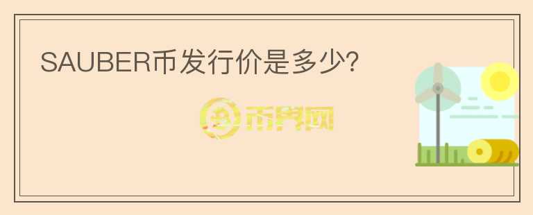SAUBER币发行价是多少?