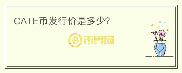 CATE币发行价是多少？