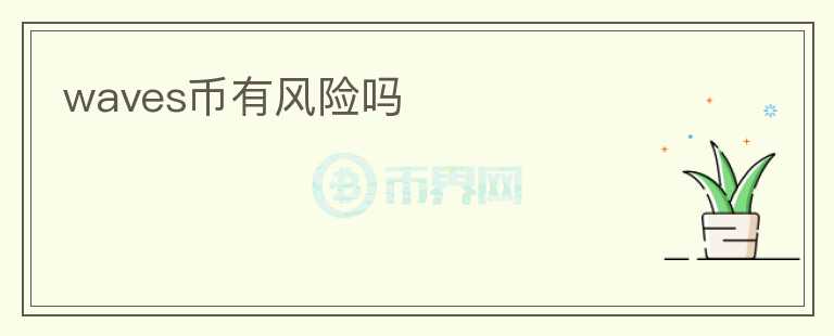 waves币有风险吗