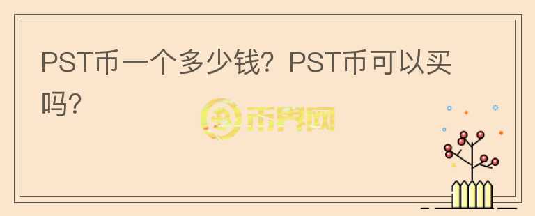 PST币一个多少钱？PST币可以买吗？