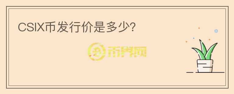 CSIX币发行价是多少？