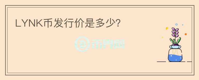 LYNK币发行价是多少？