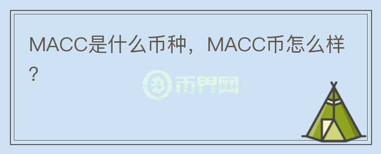 MACC是什么币种，MACC币怎么样？