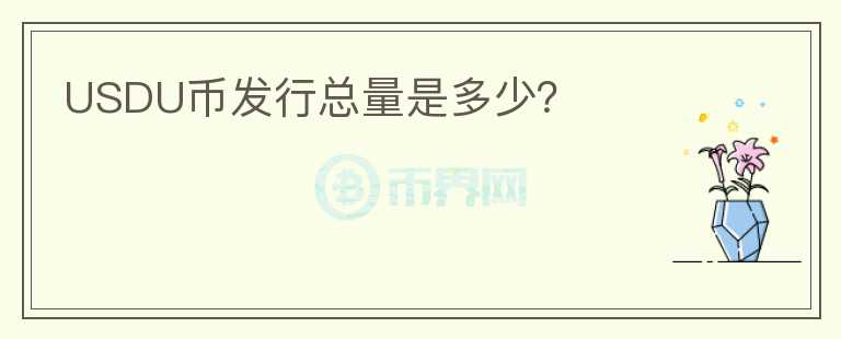 USDU币发行总量是多少？