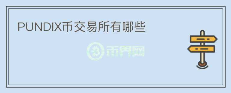 PUNDIX币交易所有哪些