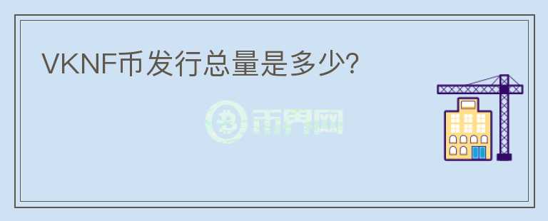 VKNF币发行总量是多少？