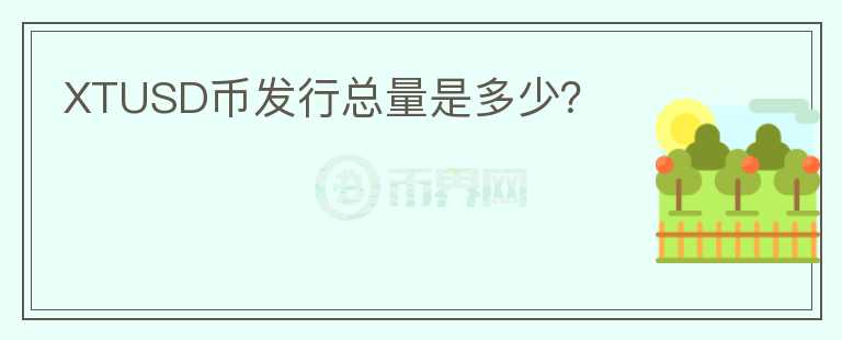 XTUSD币发行总量是多少？