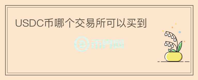 USDC币哪个交易所可以买到
