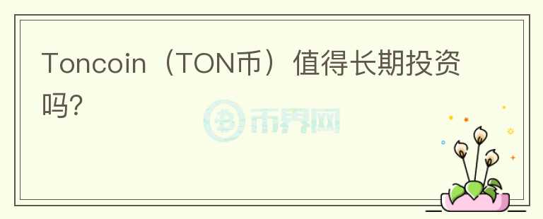 Toncoin（TON币）值得长期投资吗？