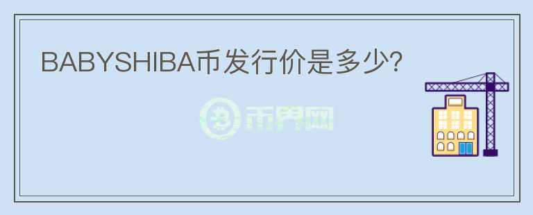 BABYSHIBA币发行价是多少？